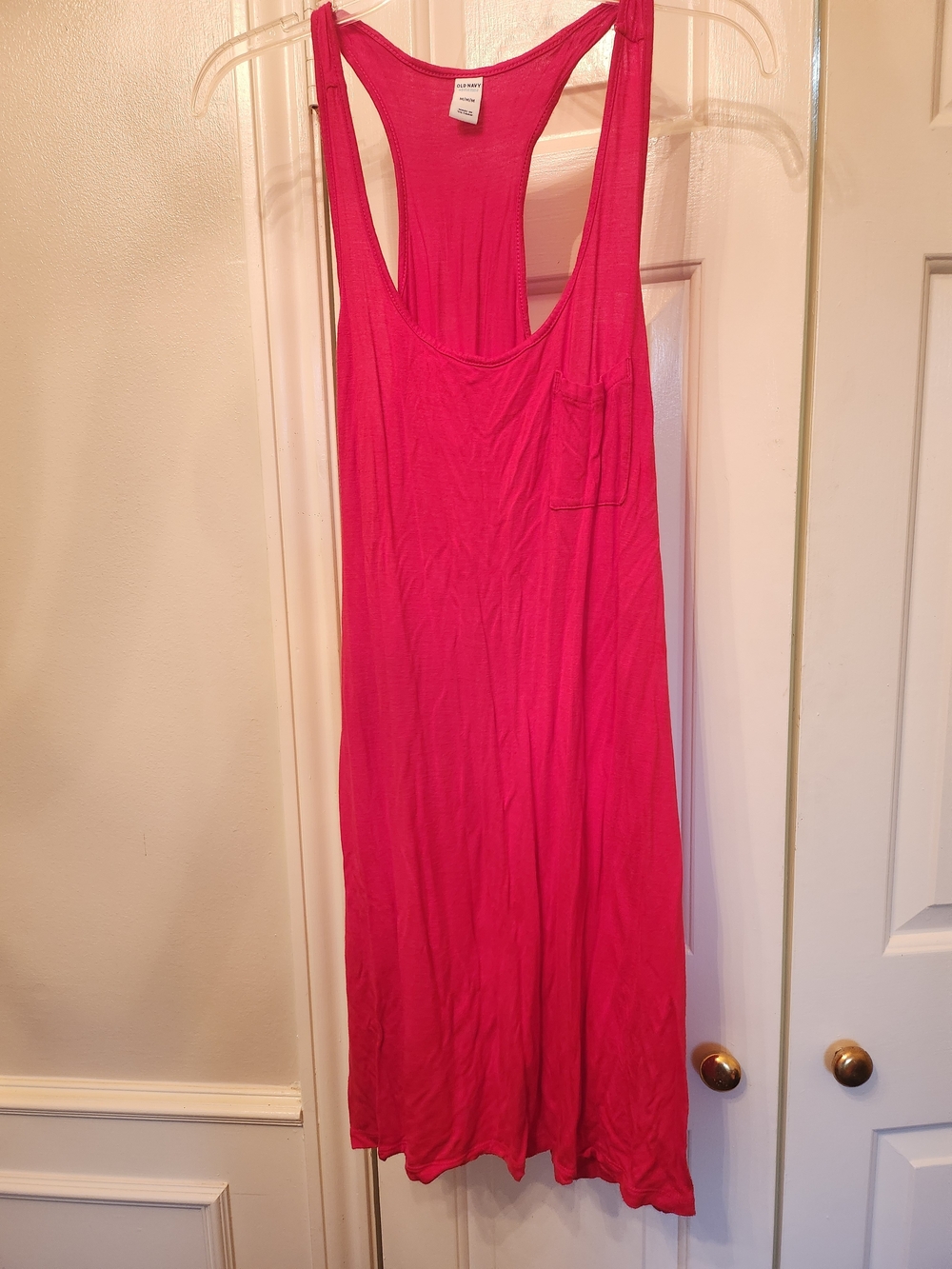 Old Navy Hot Pink Racerback Mini Dress